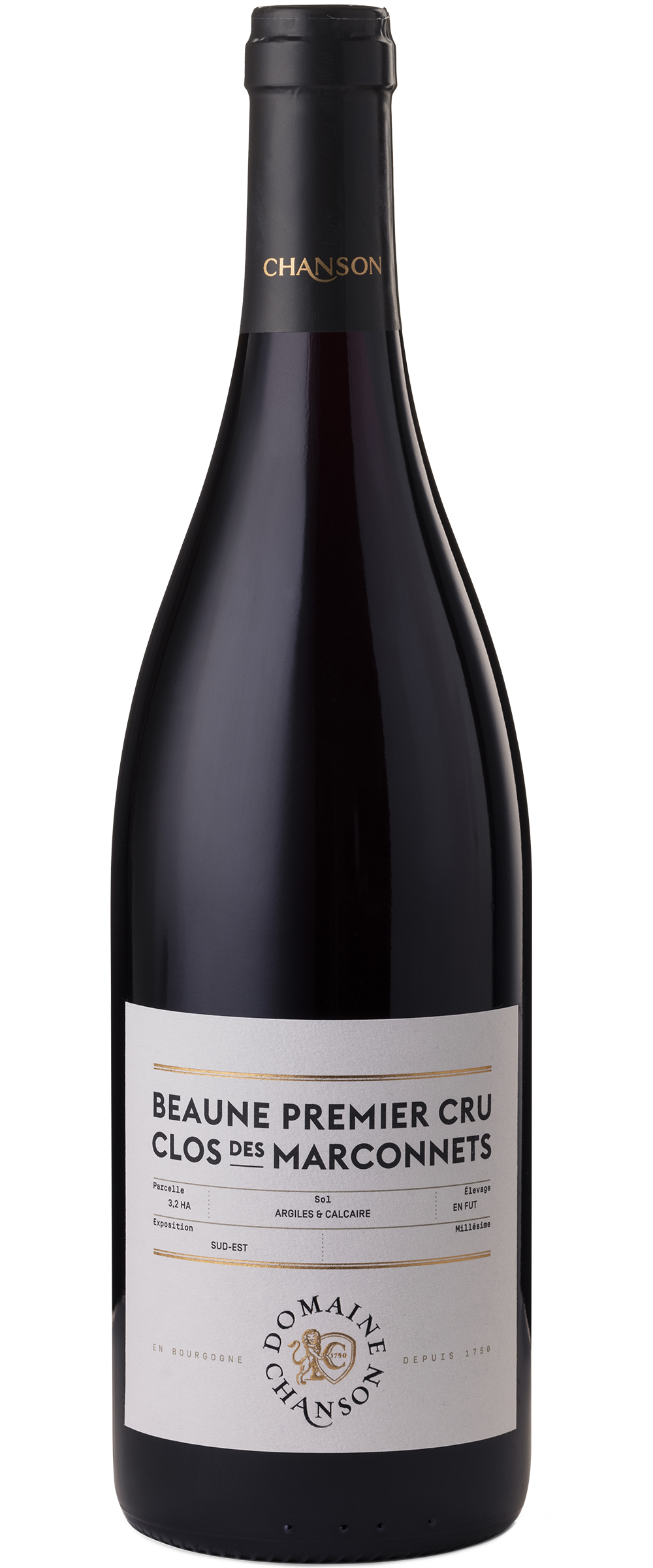 Chanson Pere & Fils Beaune Clos des Marconnets Premier Cru 2022 Front Bottle Shot