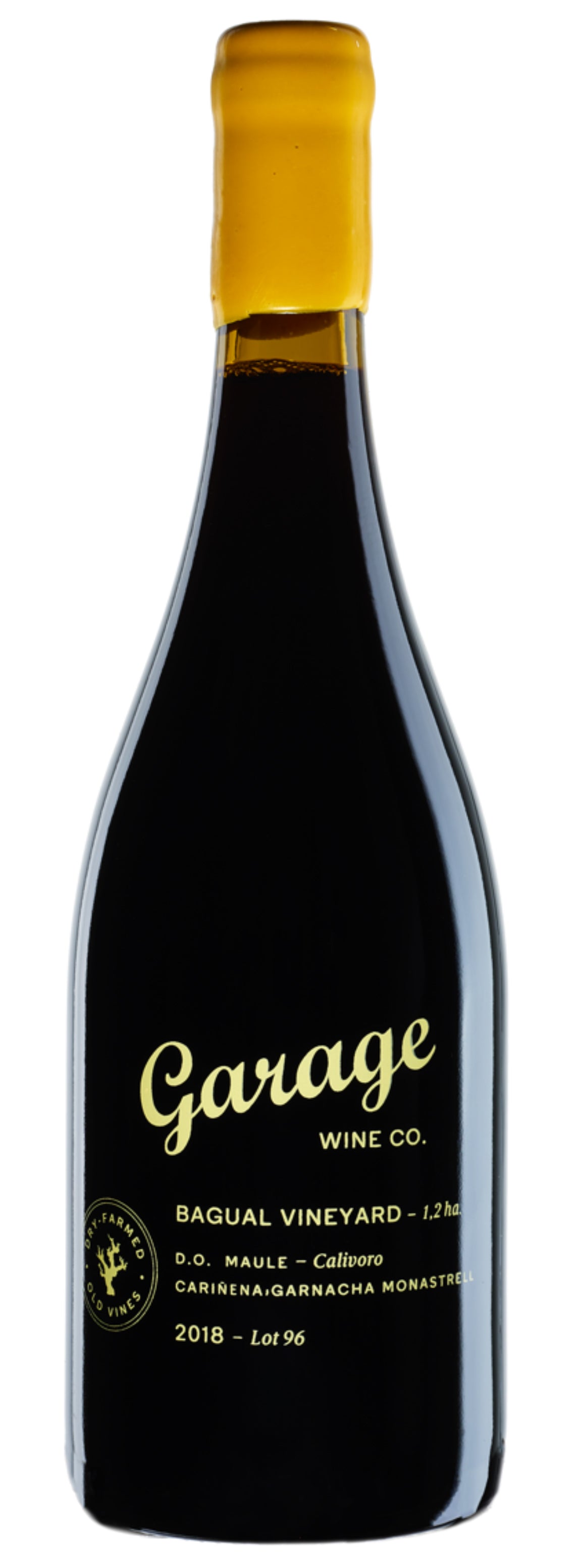Garage Wine Co. Bagual Vineyard Lot 96 Carignan-Garnacha-Mataro 2018  Front Bottle Shot