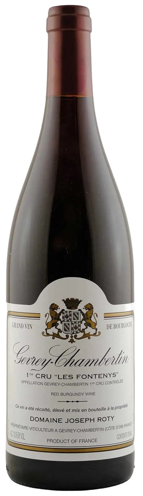 Domaine Joseph Roty Gevrey-Chambertin Les Fontenys Premier Cru 2020 Front Bottle Shot