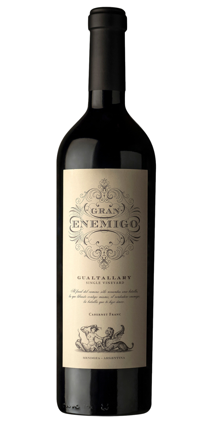 El Enemigo Gran Enemigo Gualtallary Cabernet Franc 2020 Front Bottle Shot