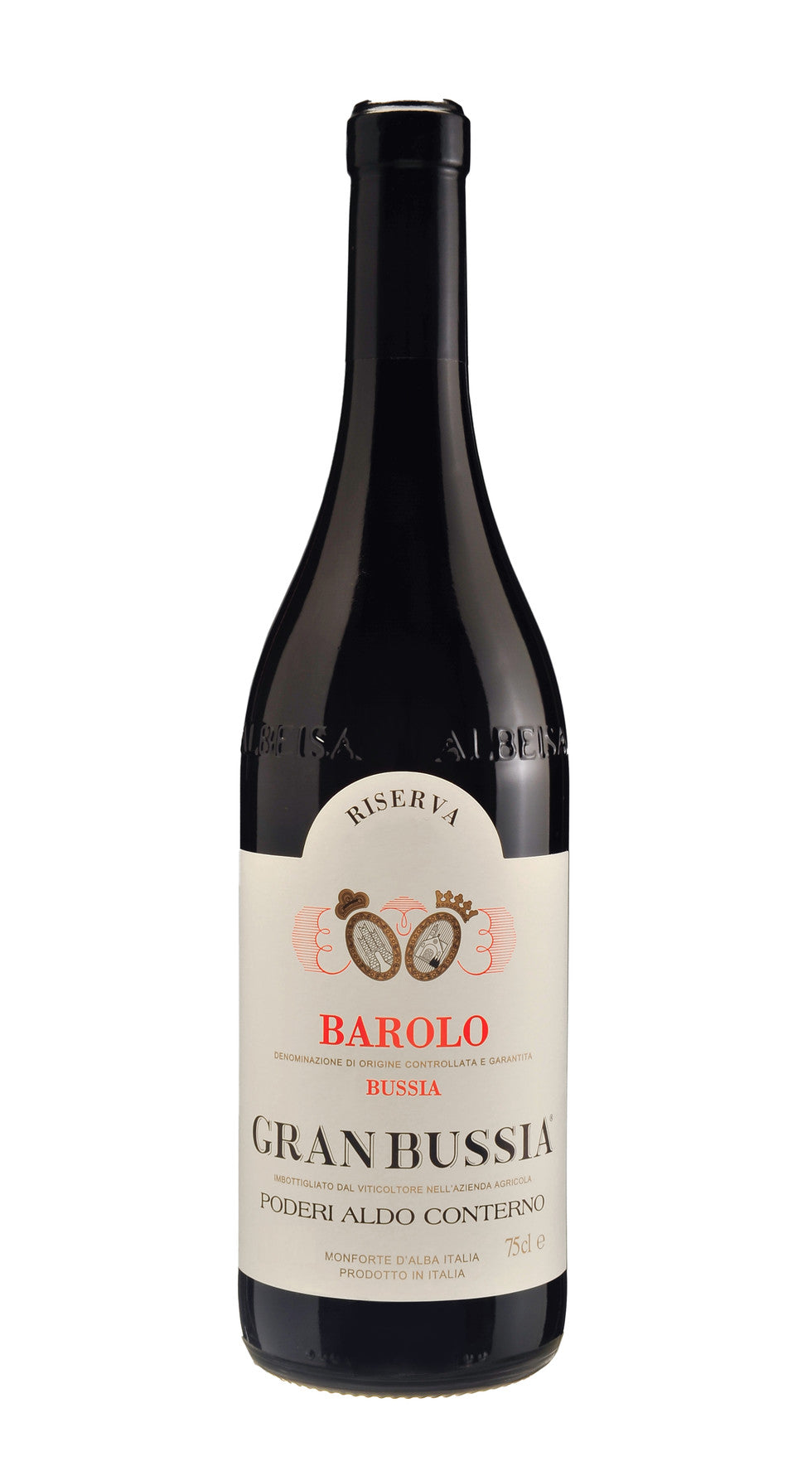 Aldo Conterno Granbussia Barolo Riserva 2012 Front Bottle Shot