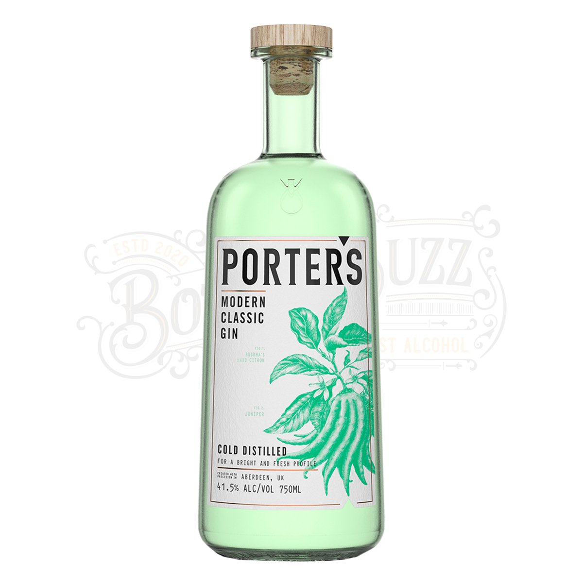 Porters Dry Gin Modern Classic Cold Distilled