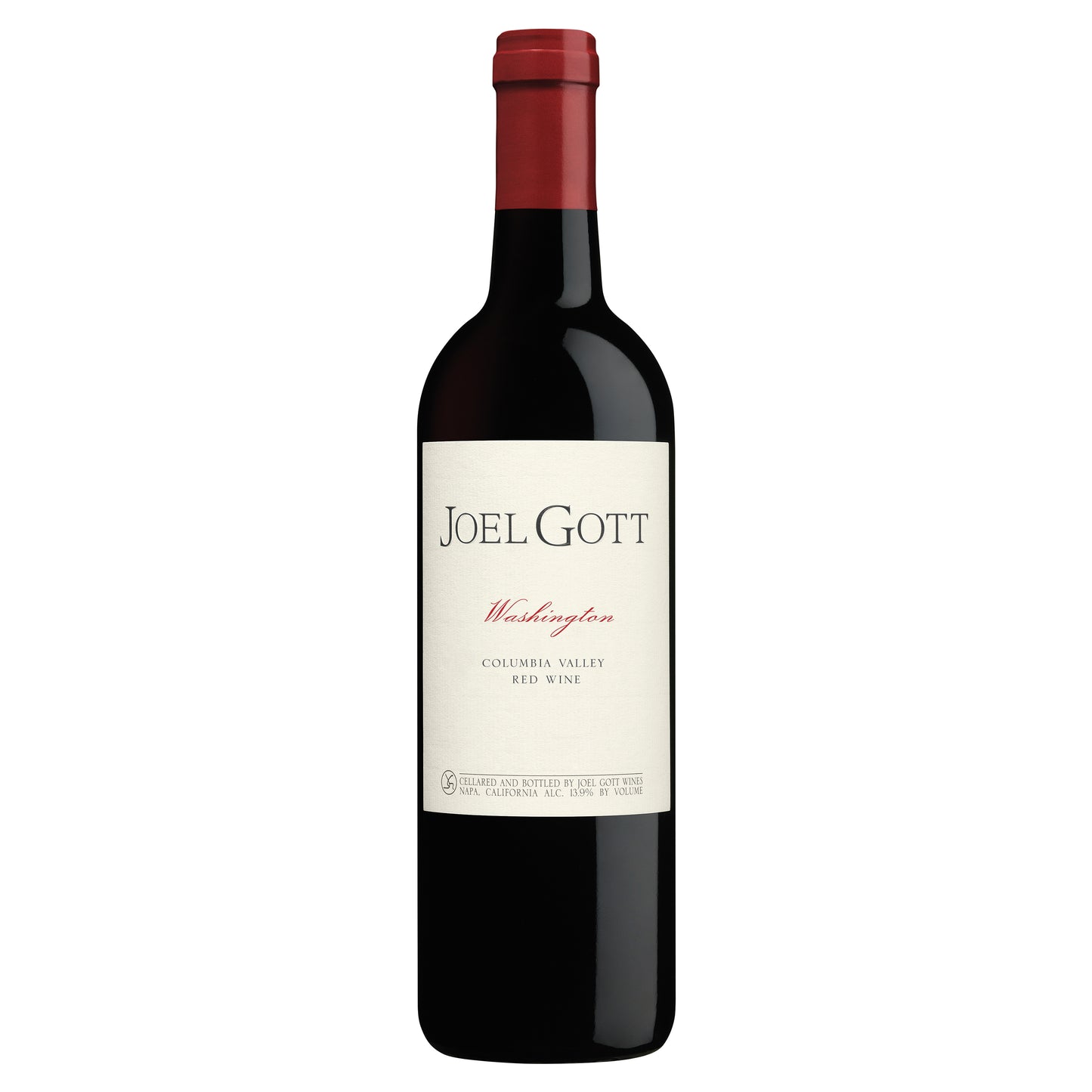 Joel Gott Washington Red 2021 Front Bottle Shot