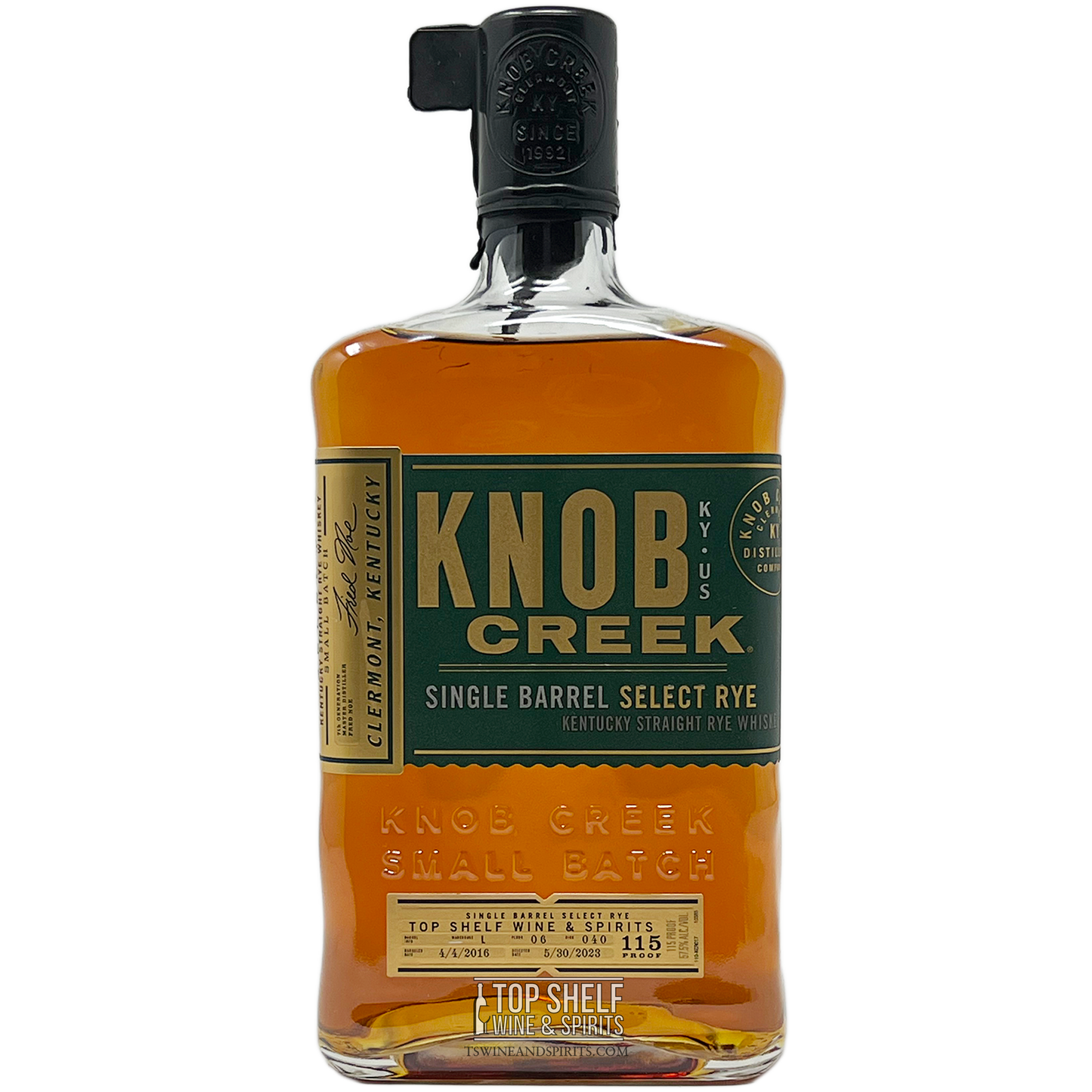 Knob Creek Single Barrel Rye "Fred Noe's Last Pick"