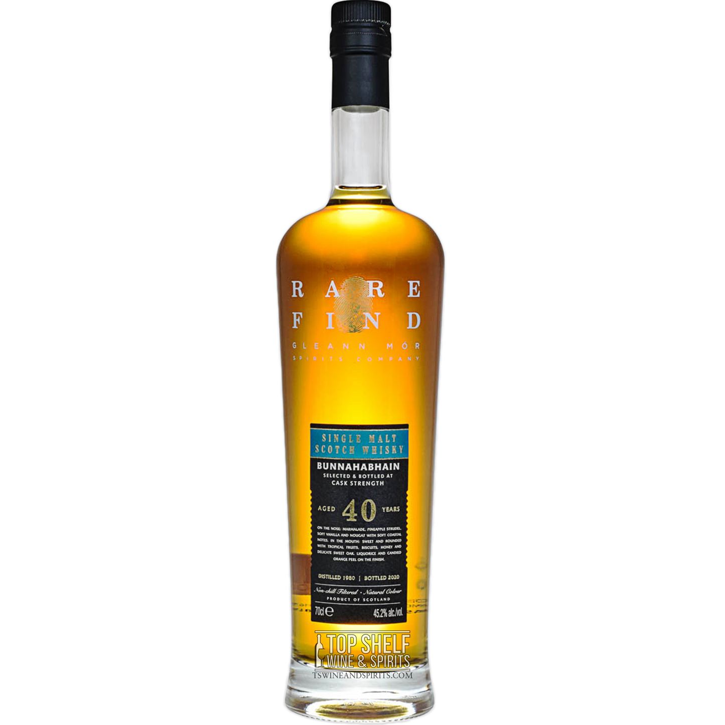 Bunnahabhain 1980 40 Year Rare Find Single Malt Scotch