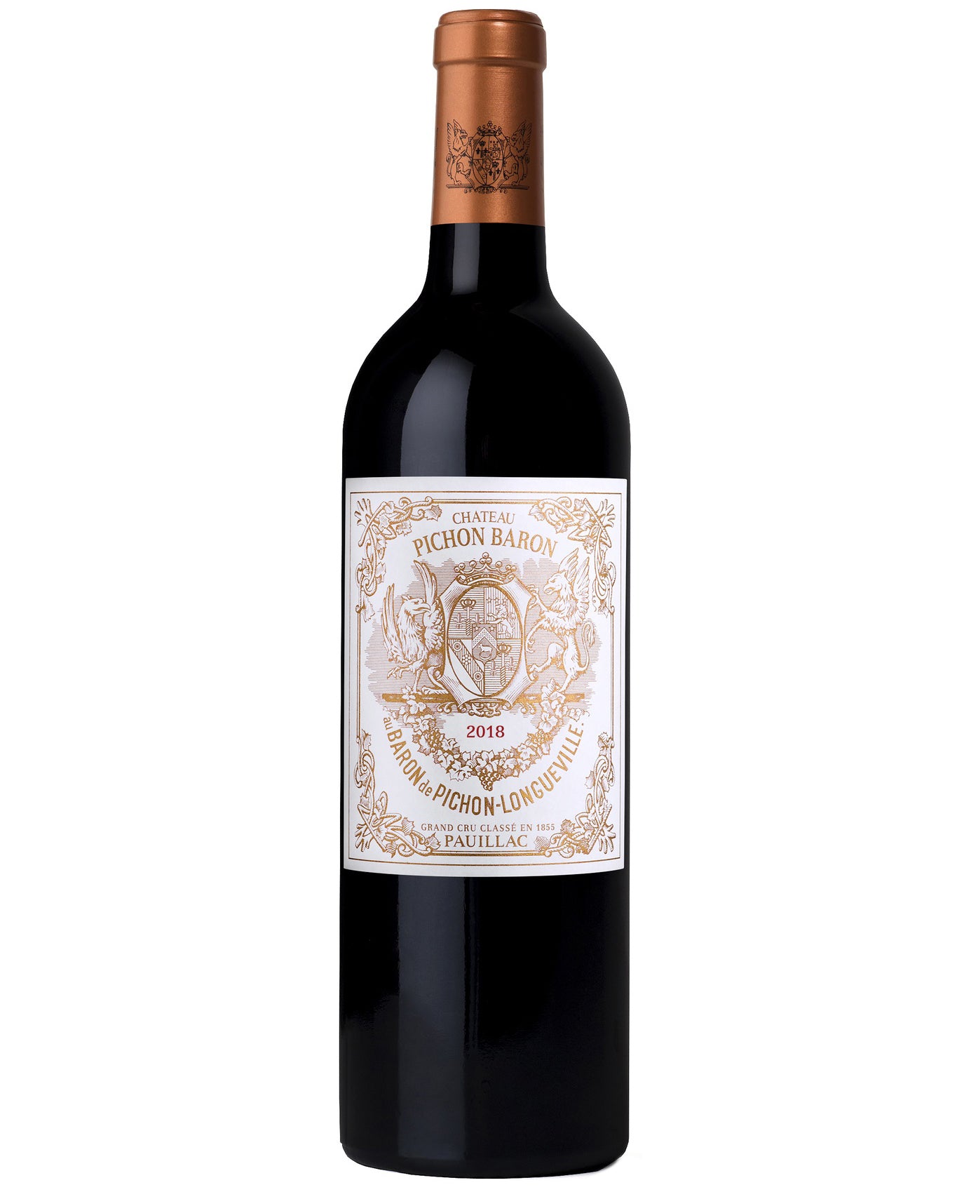 Chateau Pichon-Longueville Baron  2018  Front Bottle Shot