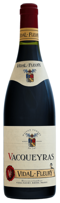 Vidal-Fleury Vacqueyras 2019 Front Bottle Shot