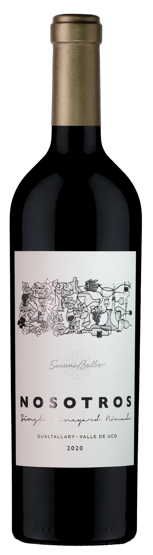 Susana Balbo Nosotros Single Vineyard Nomade Malbec 2020  Front Bottle Shot