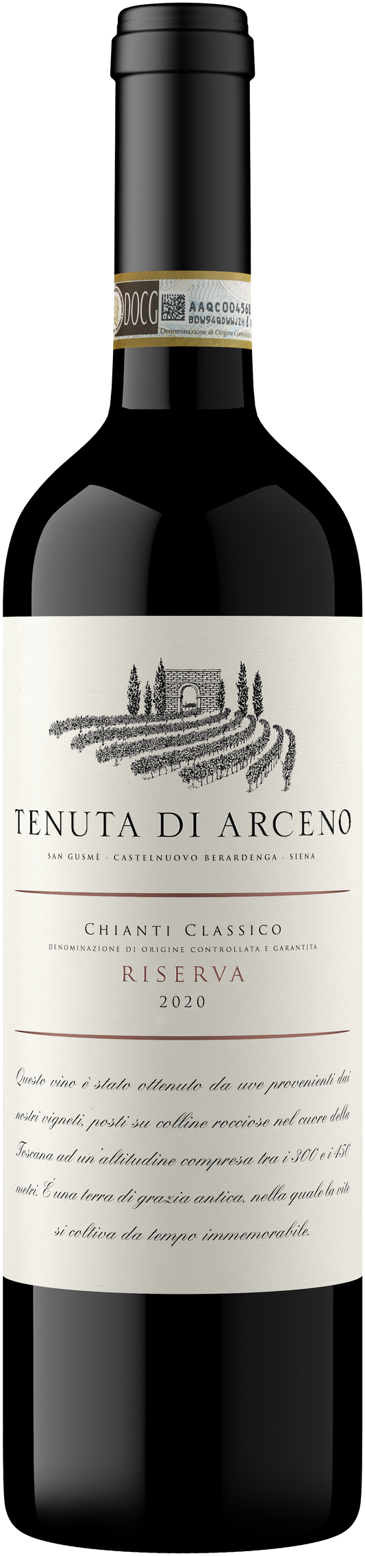 Tenuta di Arceno Chianti Classico Riserva 2020  Front Bottle Shot