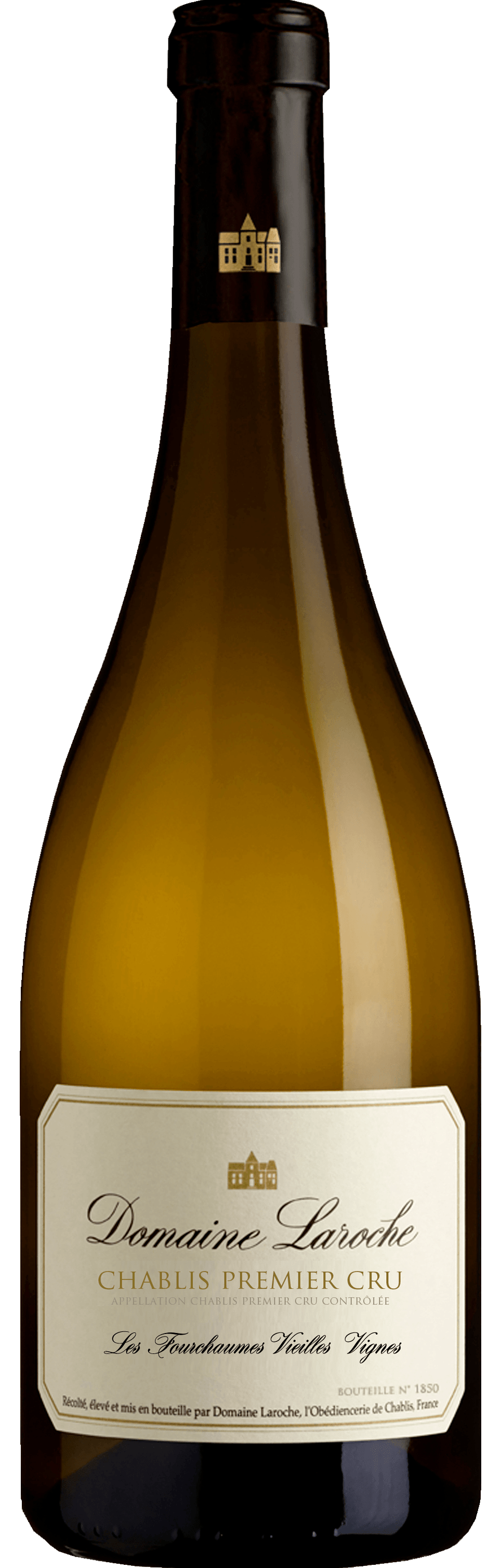 Domaine Laroche Chablis Les Fourchaumes Premier Cru Vieilles Vignes 2022 Front Bottle Shot