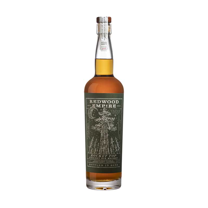 Redwood Empire Rocket Top Straight Rye Whiskey 750ml