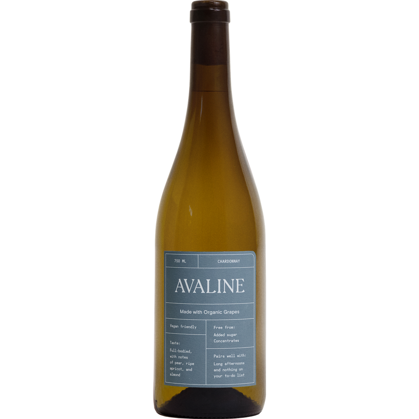Avaline Chardonnay Front Bottle Shot