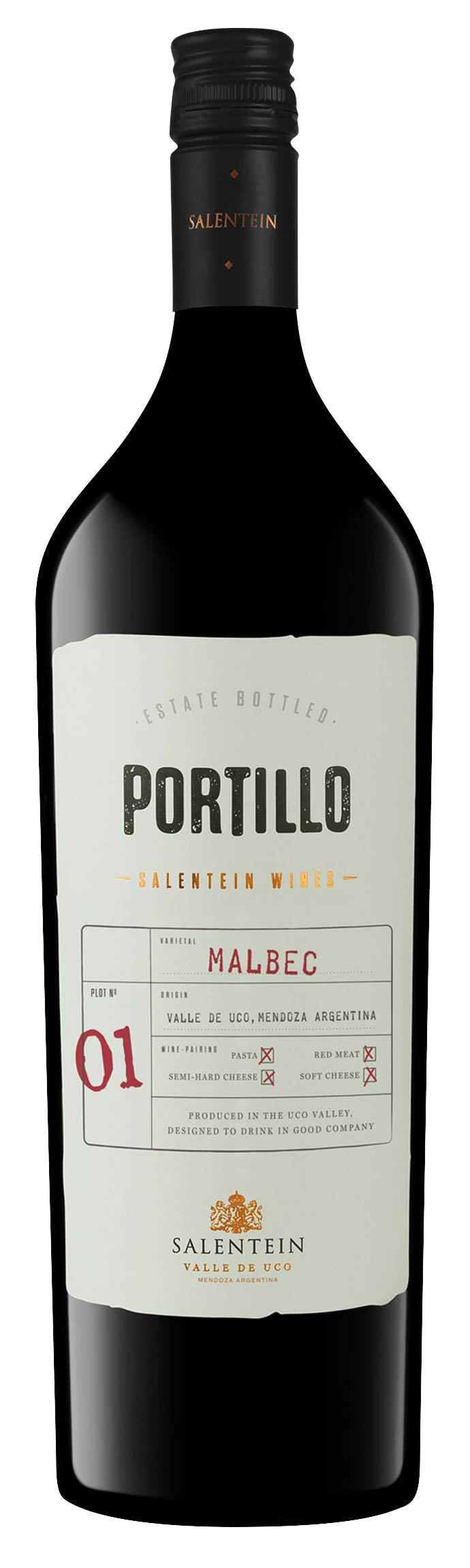 Portillo Malbec 2023 Front Bottle Shot
