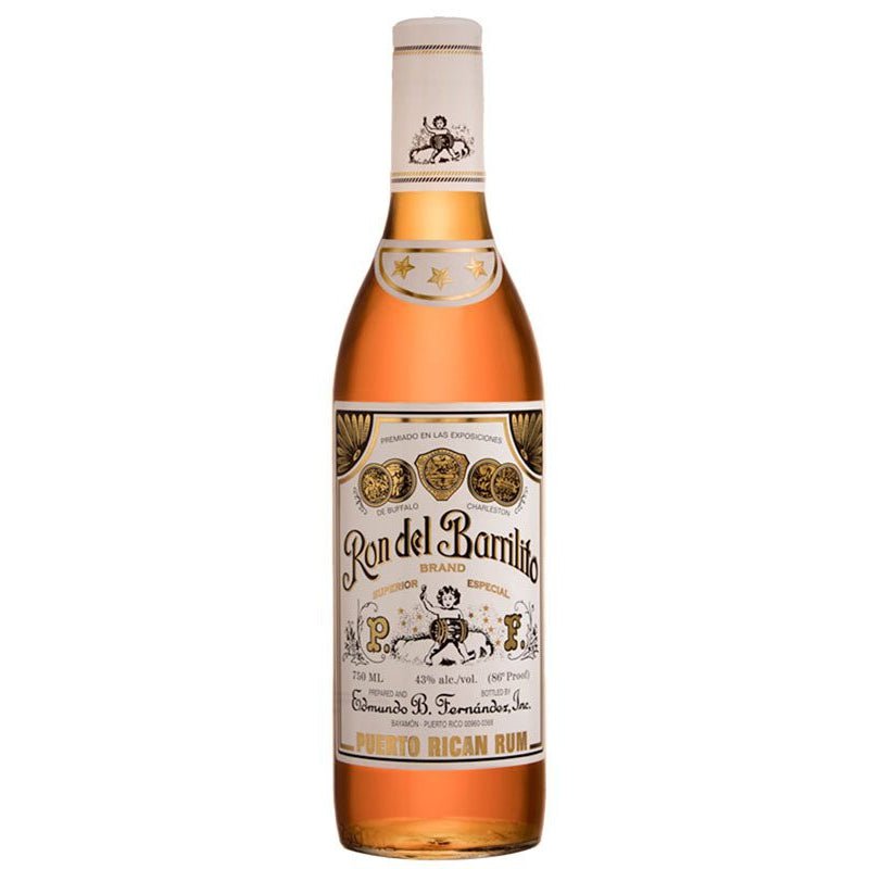 Ron del Barrilito Three Stars Puerto Rican Rum 750ml