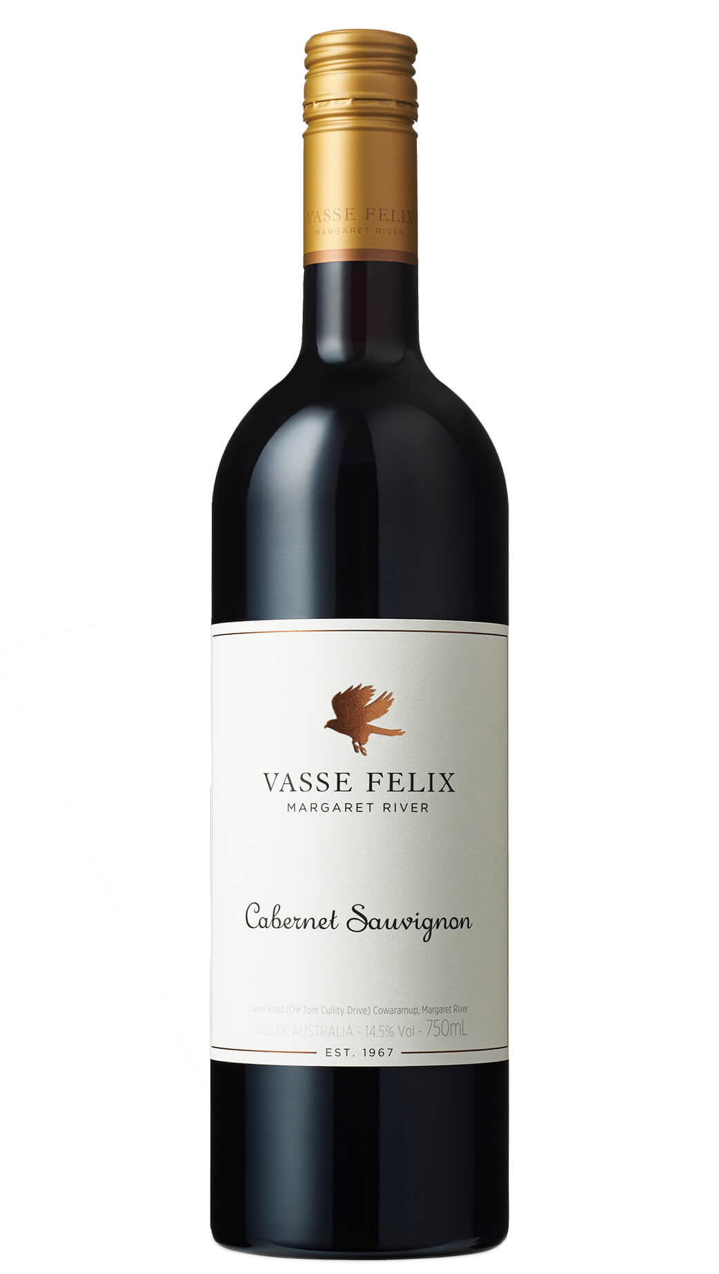 Vasse Felix Cabernet Sauvignon 2020 Front Bottle Shot