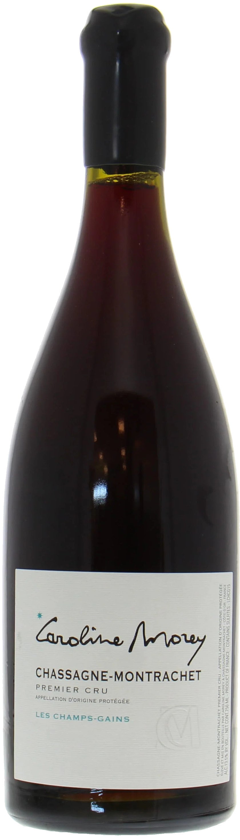 Domaine Caroline Morey Chassagne-Montrachet Champs Gains Premier Cru 2022 Front Bottle Shot