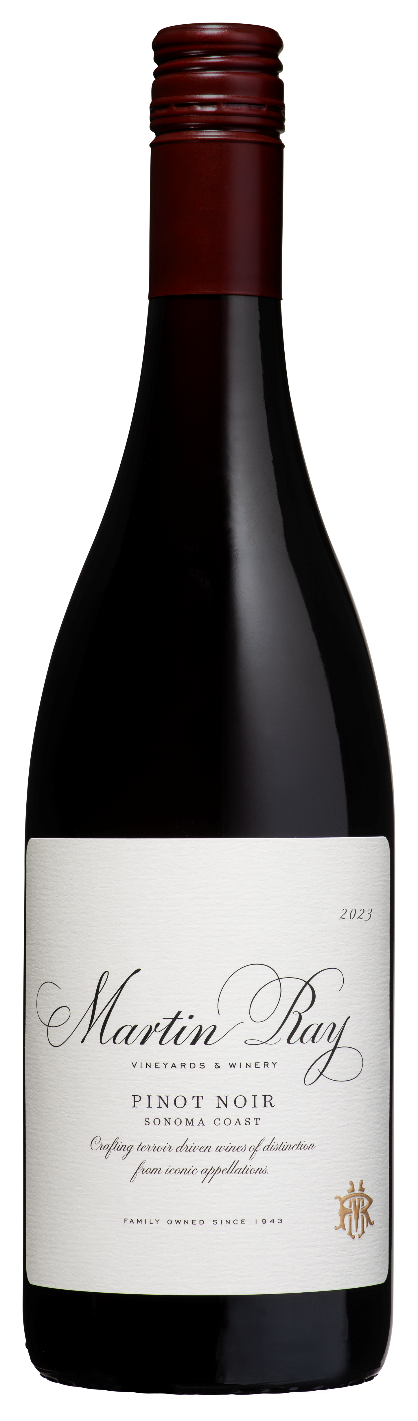 Martin Ray Sonoma Coast Pinot Noir 2023 Front Bottle Shot