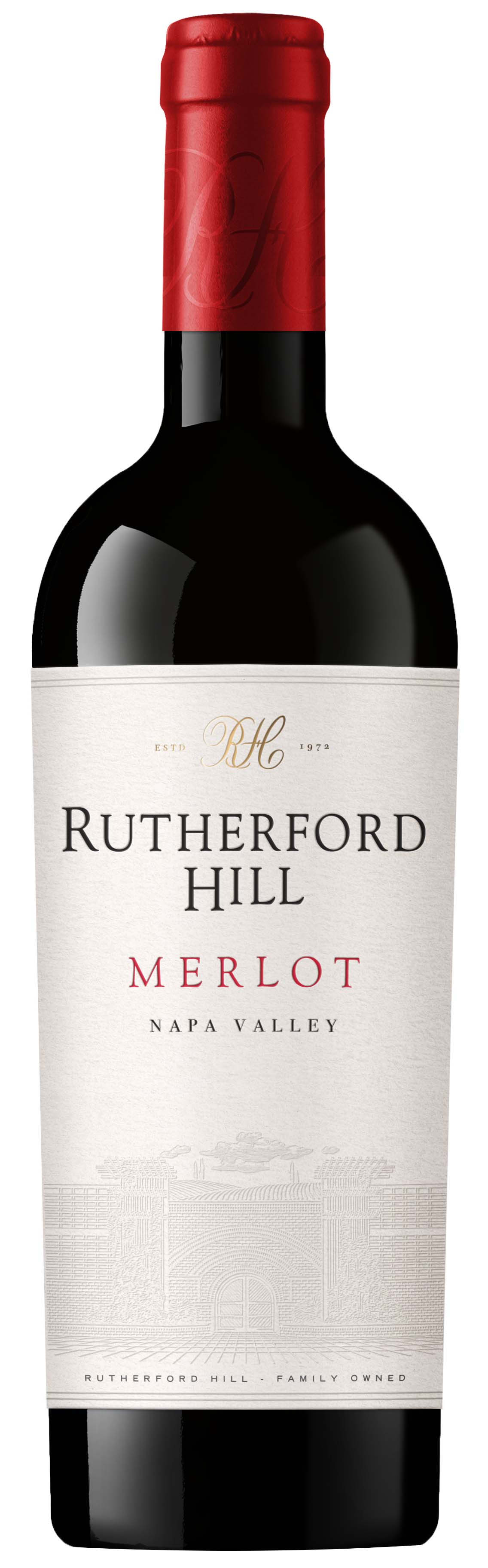 Rutherford Hill Merlot 2022 Front Bottle Shot