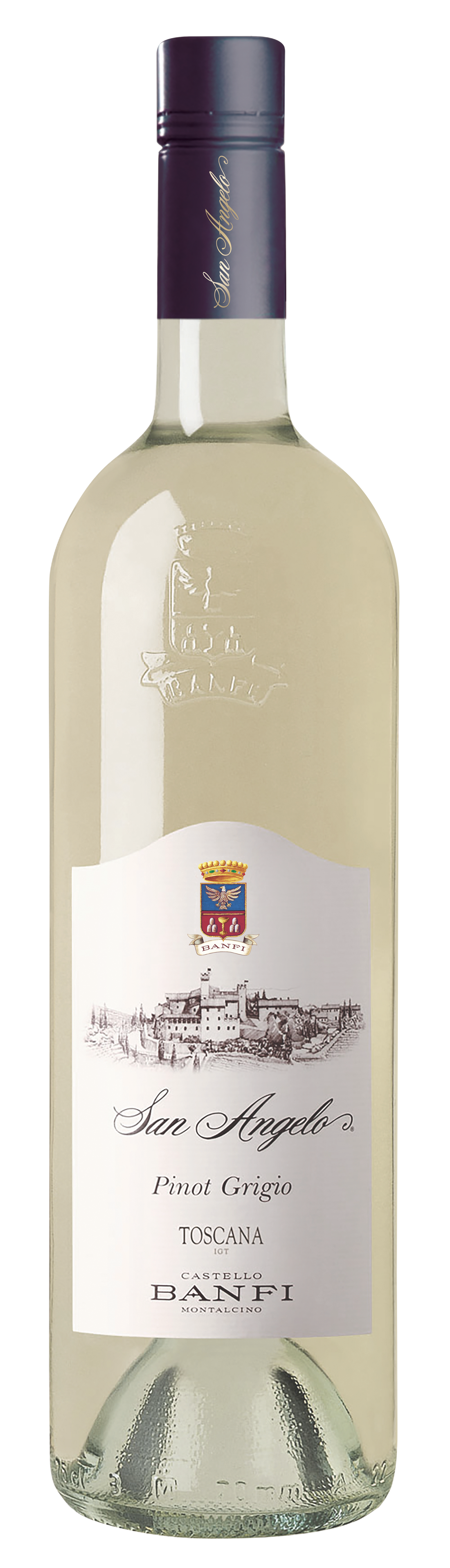 Banfi San Angelo Pinot Grigio 2023 Front Bottle Shot