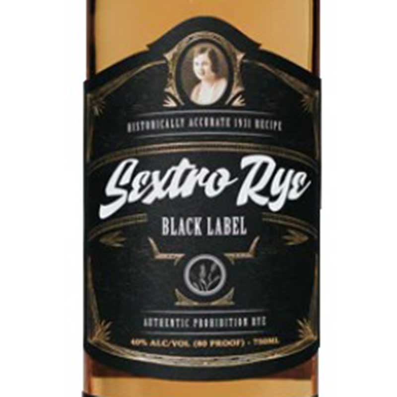 Sextro Black Label Rye Whiskey 750ml