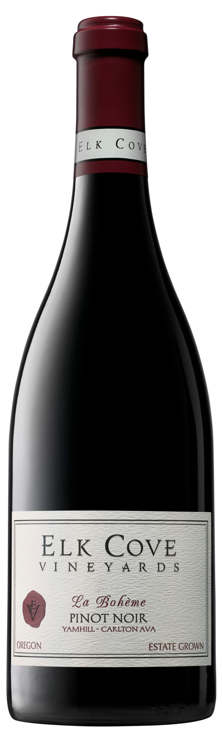 Elk Cove La Boheme Pinot Noir 2022 Front Bottle Shot