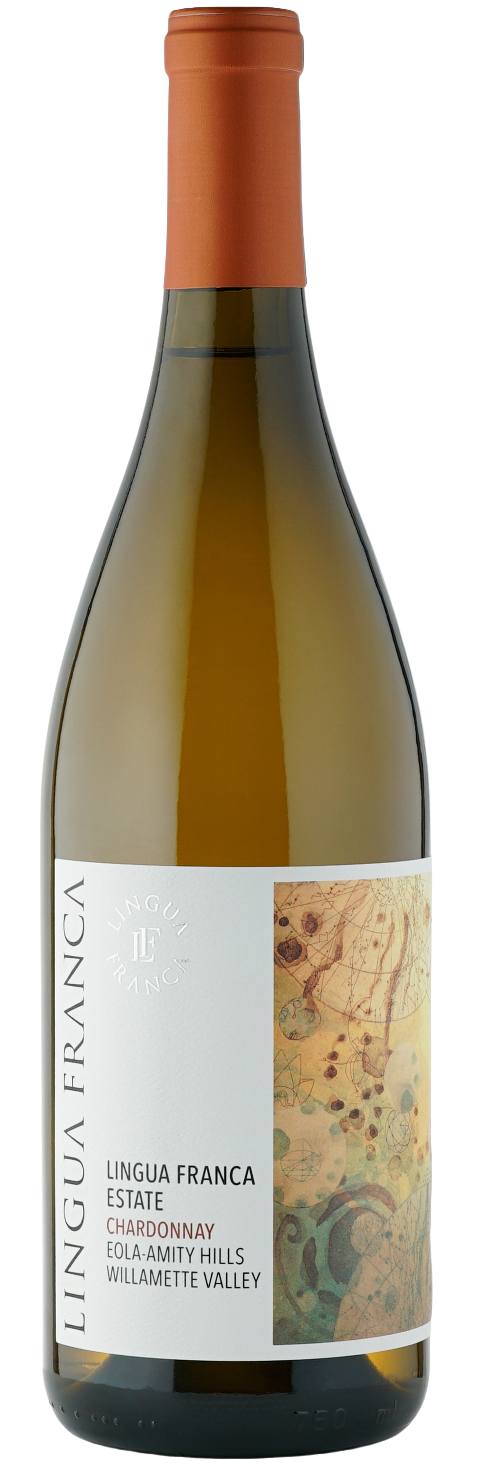 Lingua Franca Estate Chardonnay 2022 Front Bottle Shot