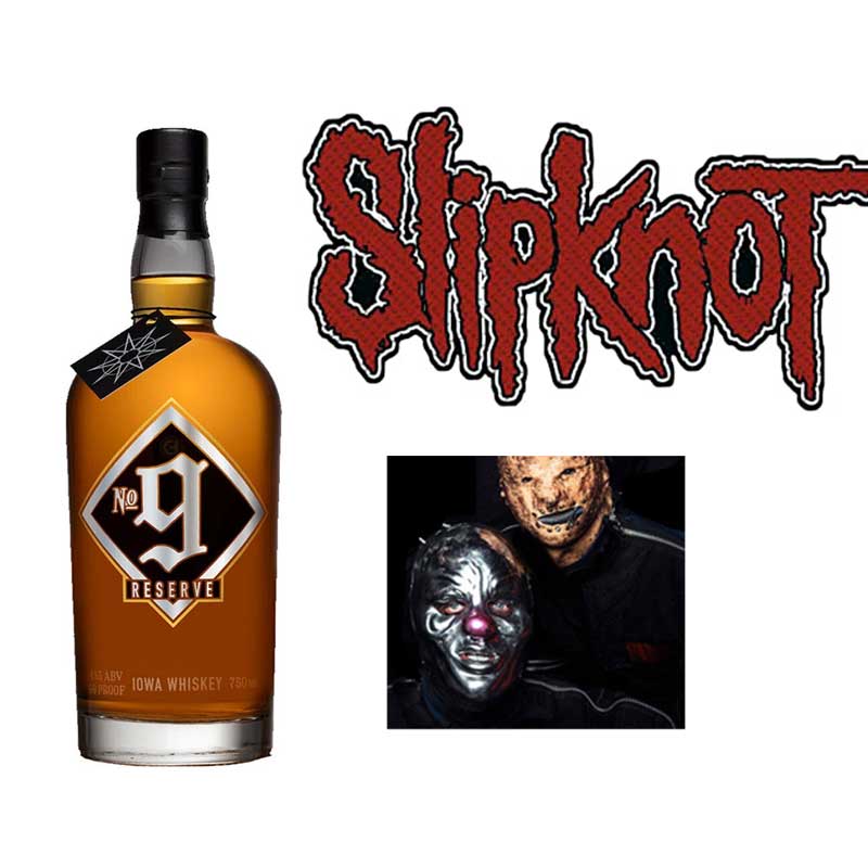 Slipknot No 9 Reserve Iowa Whiskey Sign Bottle 750ml