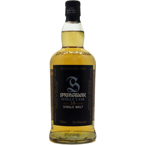 Springbank 18 Year Old Cask Strength Single Barrel Single Malt Scotch Whisky