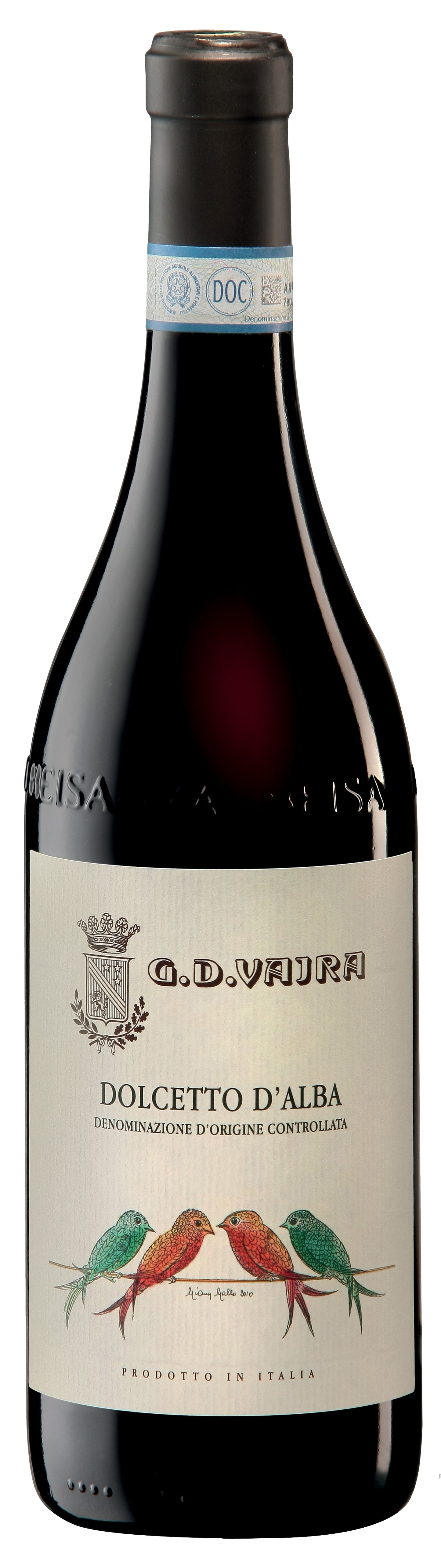 G.D. Vajra Dolcetto d'Alba 2022 Front Bottle Shot