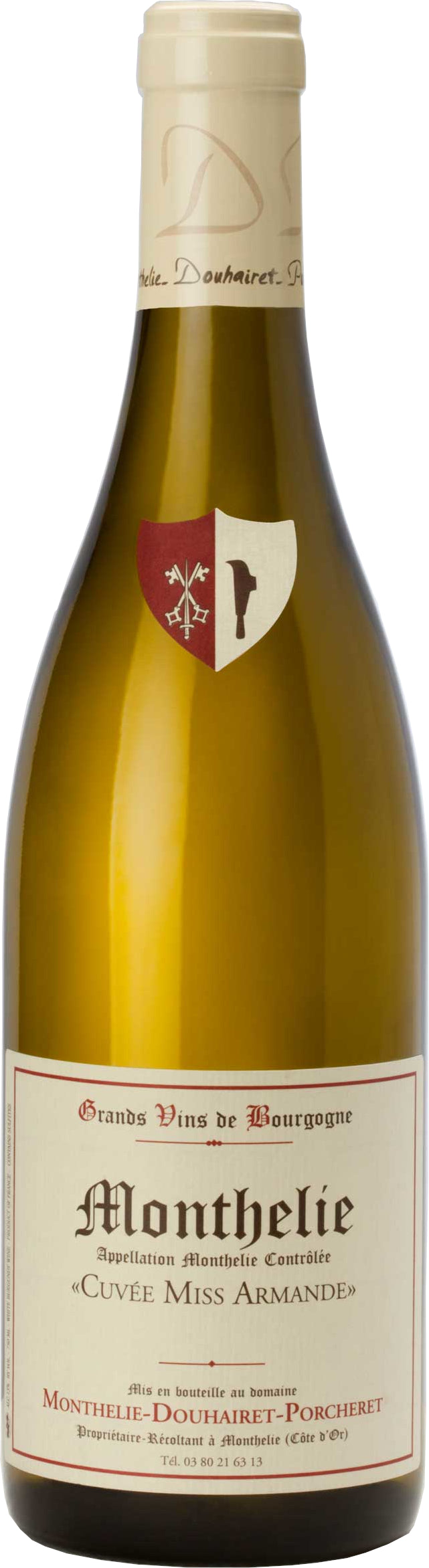Monthelie-Douhairet-Porcheret Monthelie Cuvee Miss Armande Blanc 2021 Front Bottle Shot