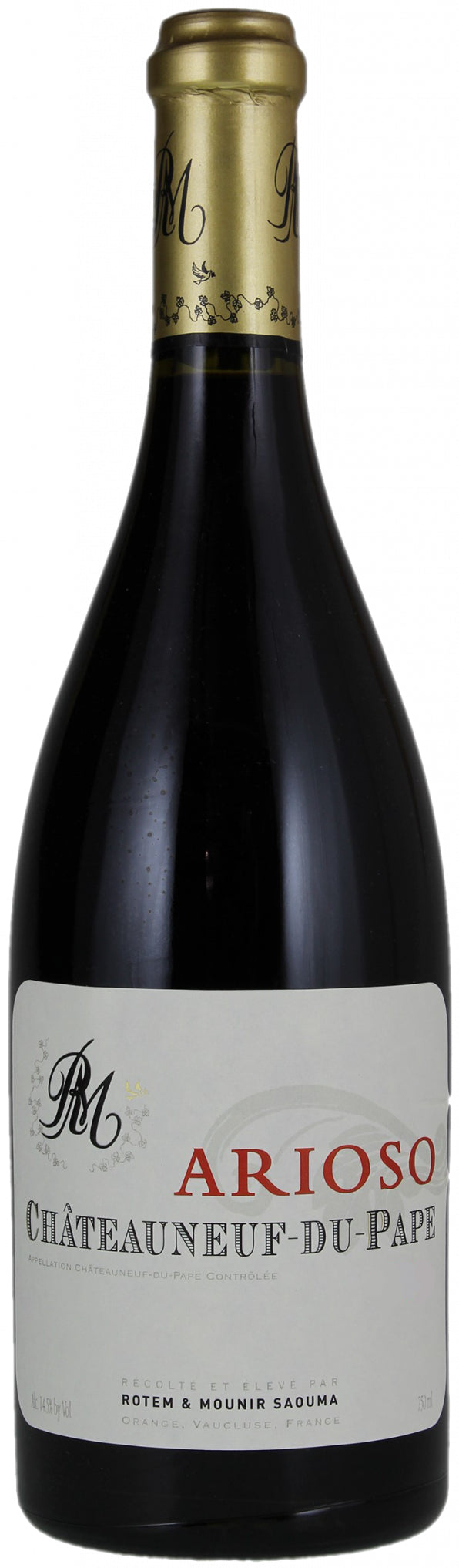 Rotem & Mounir Saouma Chateauneuf-du-Pape Arioso 2013 Front Bottle Shot