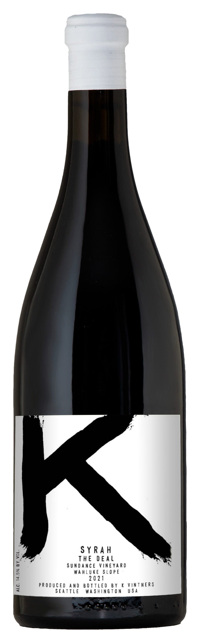 K Vintners The Deal Syrah 2021  Front Bottle Shot