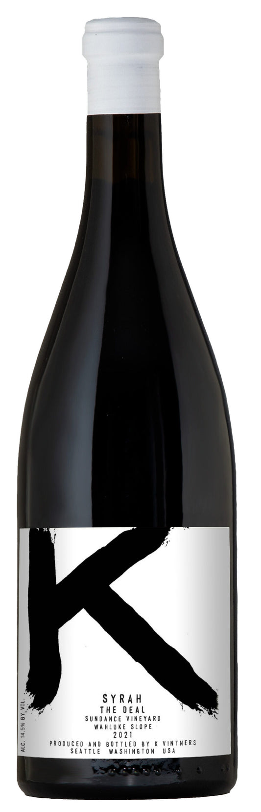 K Vintners The Deal Syrah 2021  Front Bottle Shot