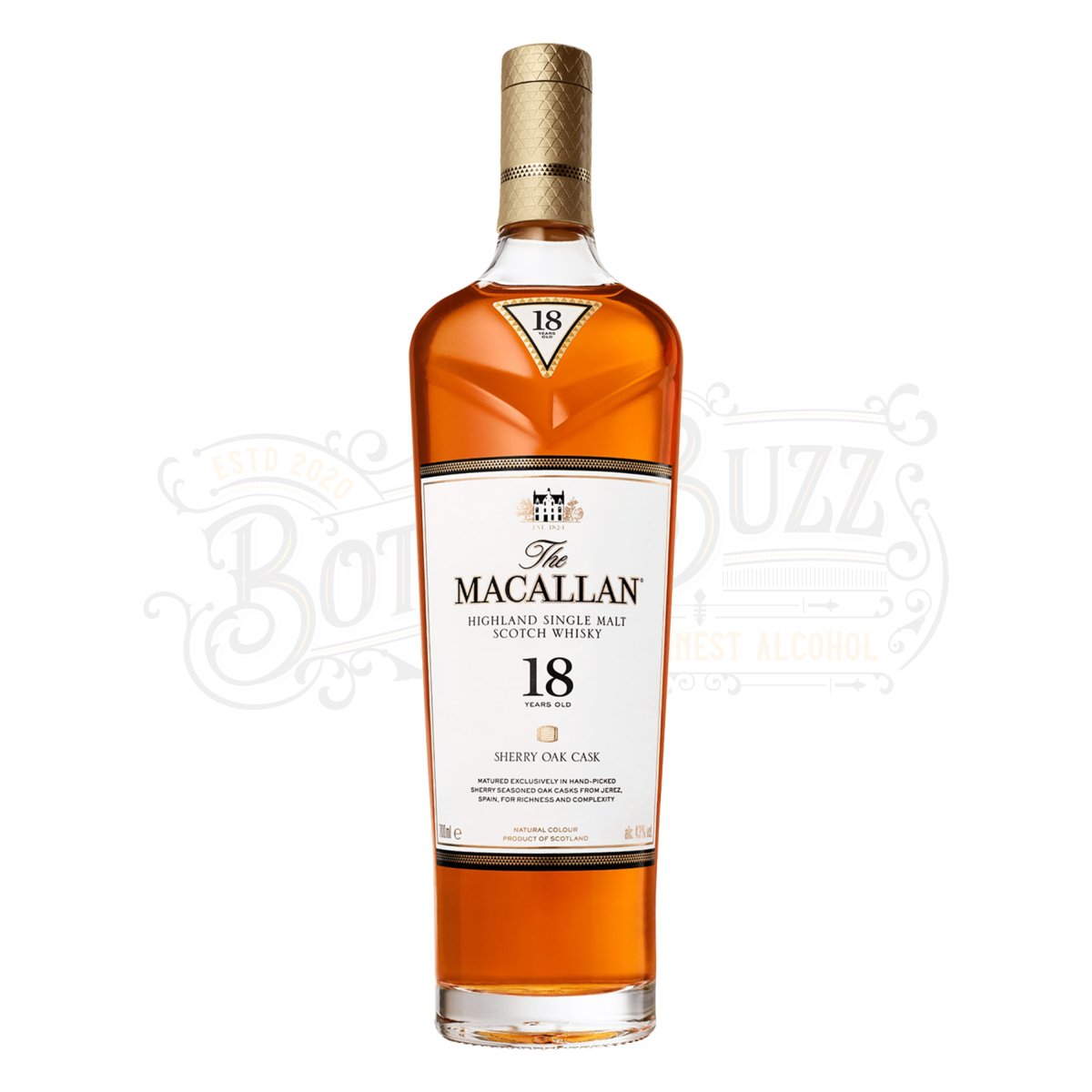 The Macallan 18 Year Old Sherry Oak Single Malt Scotch Whisky