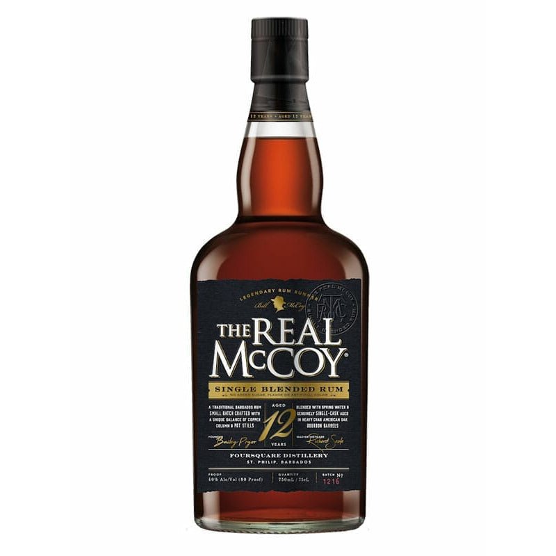 The Real McCoy 12 Year Single Blended Rum 750ml
