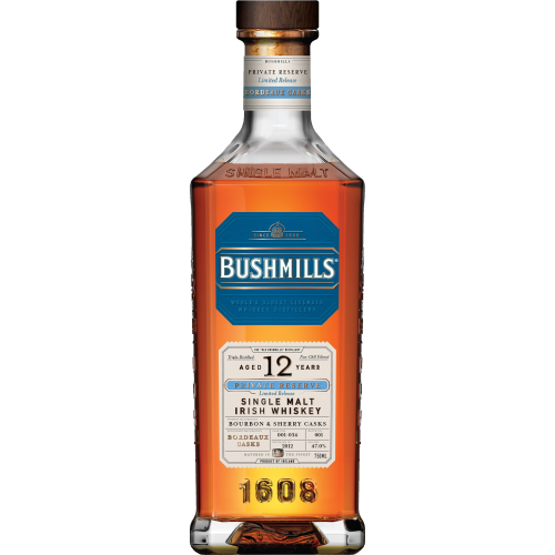 Bushmills Private Reserve 12 Year Old: Bordeaux Casks 2012 Vintage Irish Whiskey