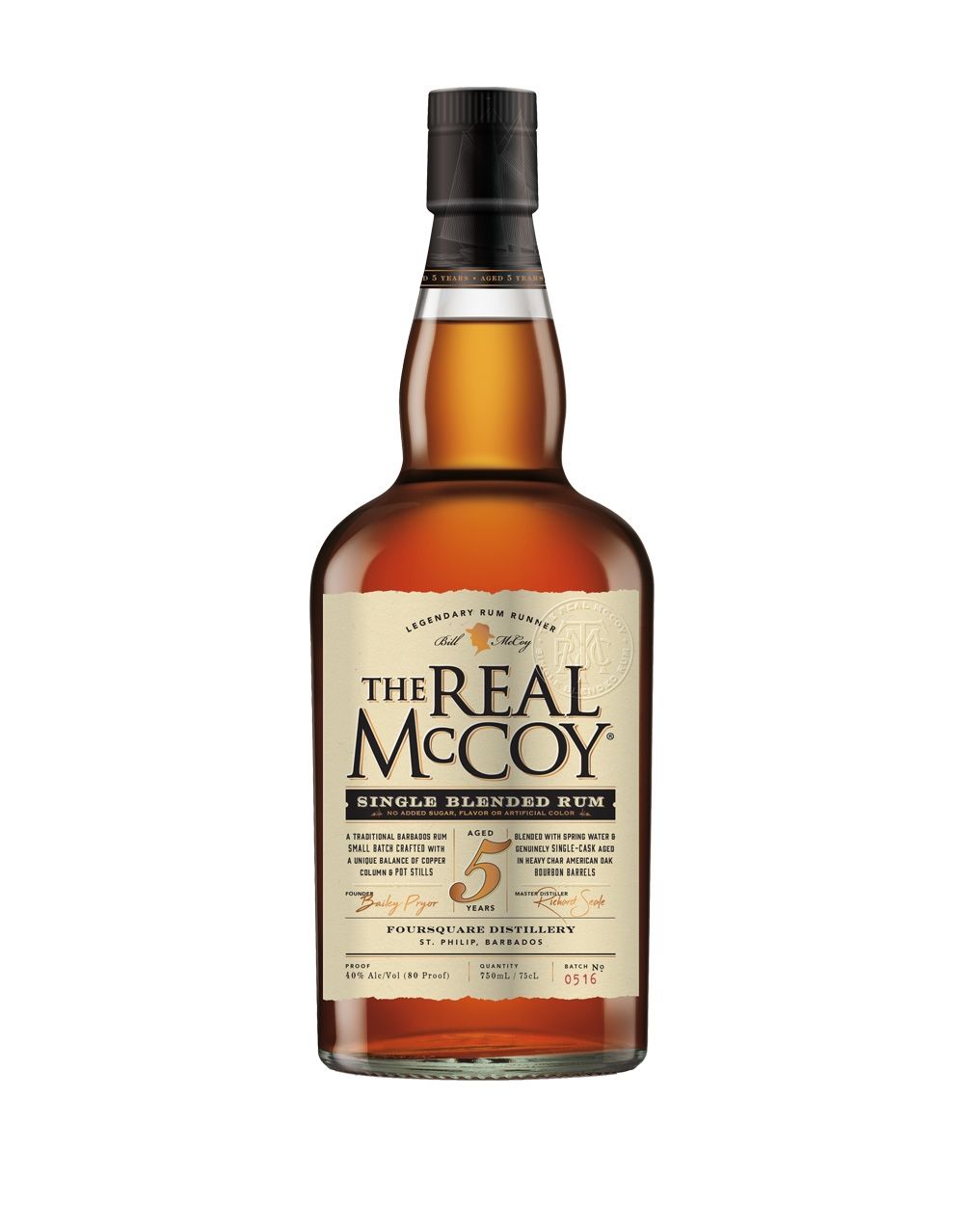 THE REAL MCCOY 5 YEAR AGED RUM 750 ML