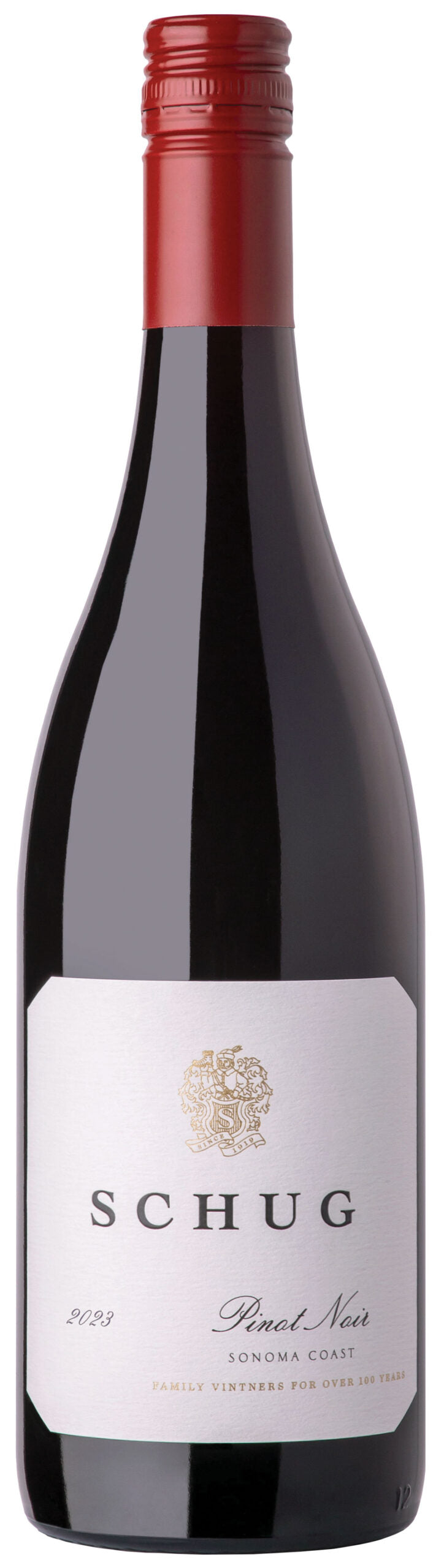 Schug Sonoma Coast Pinot Noir 2023 Front Bottle Shot