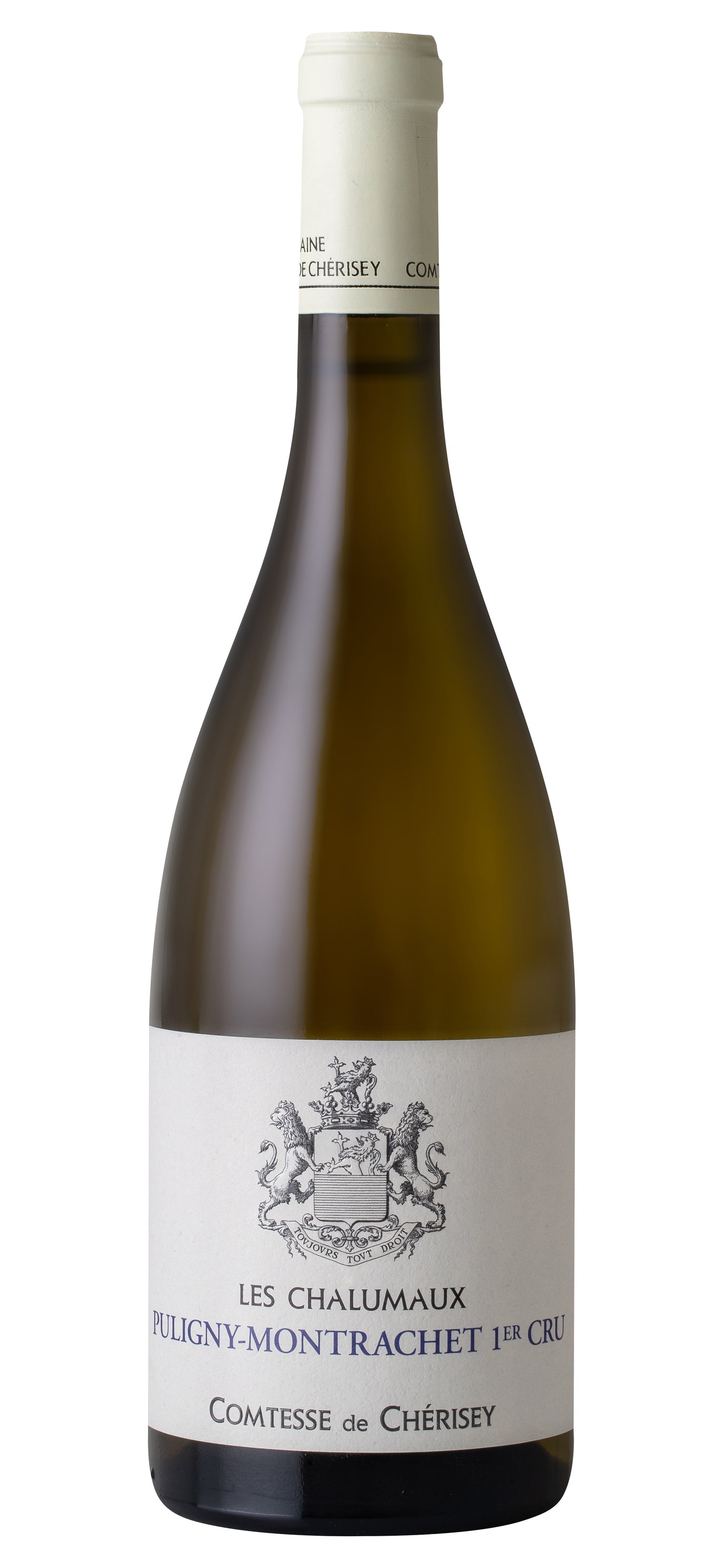 Domaine Comtesse de Cherisey Puligny-Montrachet Les Chalumaux Premier Cru 2021 Front Bottle Shot