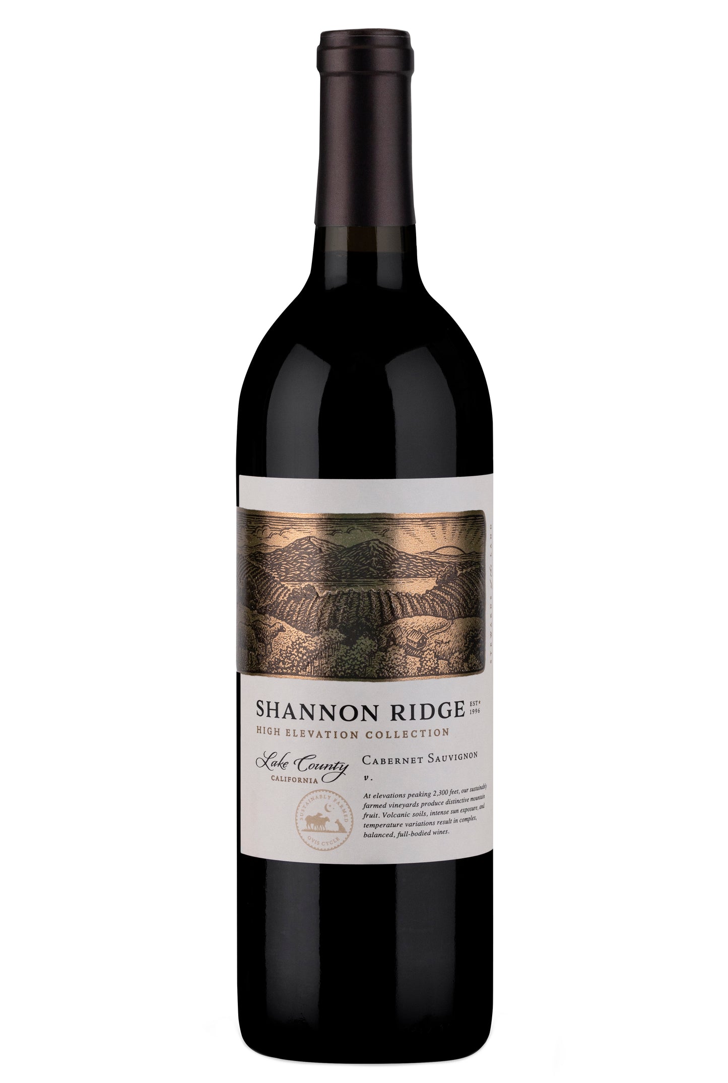 Shannon Ridge High Elevation Cabernet Sauvignon 2023 Front Bottle Shot