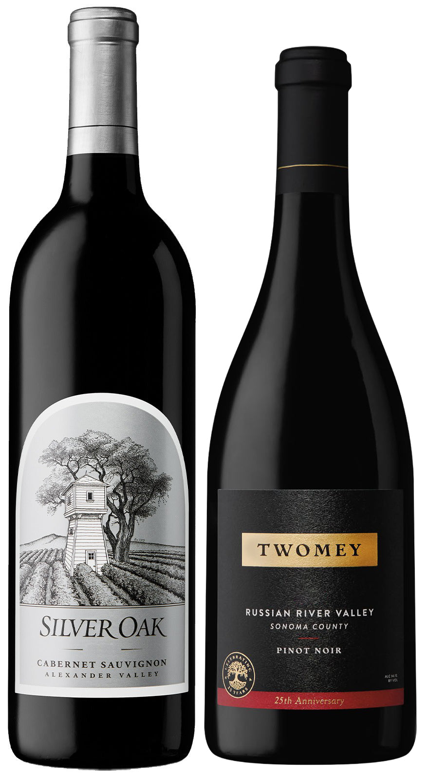 Silver Oak Alexander Valley Cabernet Sauvignon & Twomey Pinot Noir Gift Set