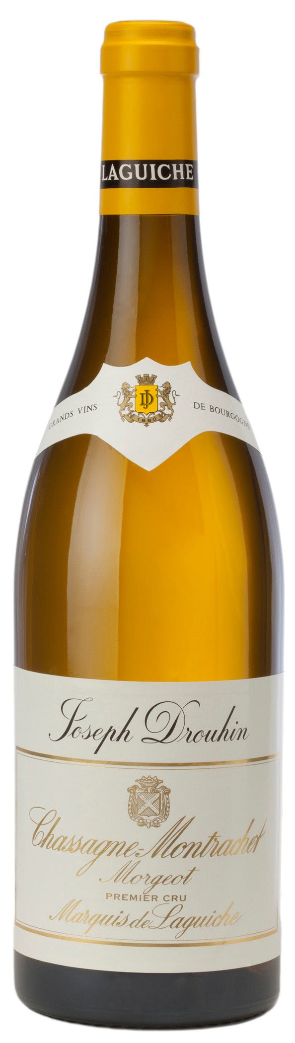 Joseph Drouhin Chassagne-Montrachet Morgeot Marquis de Laguiche Premier Cru 2022 Front Bottle Shot