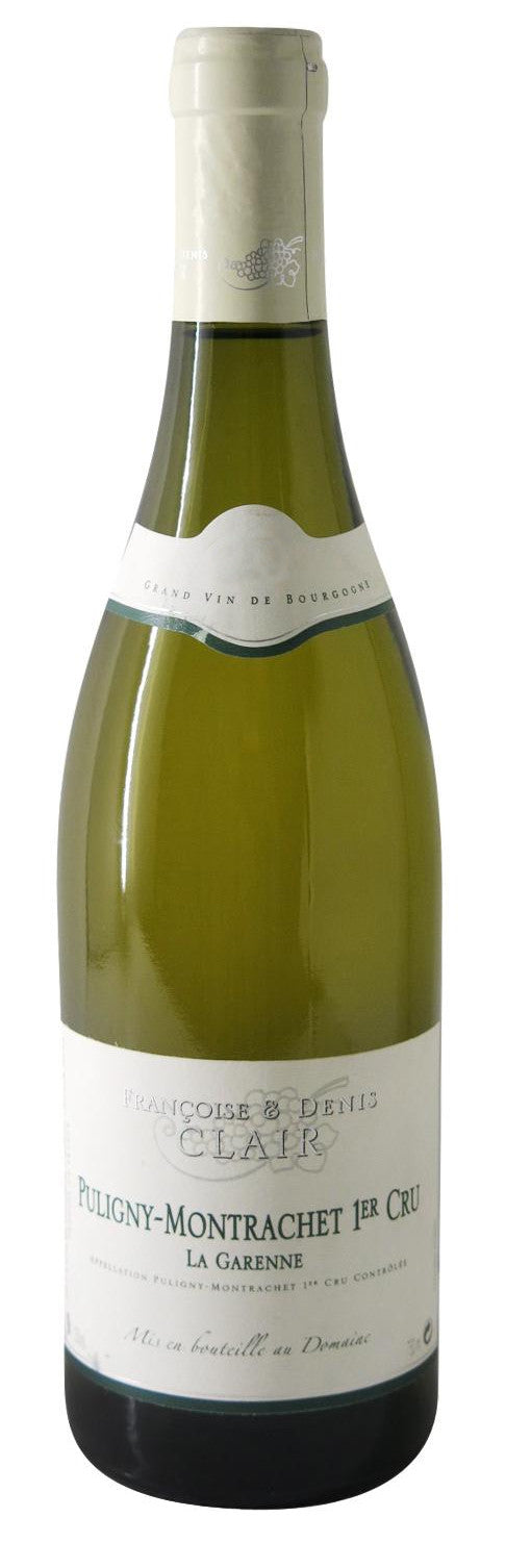 Francoise & Denis Clair Puligny-Montrachet la Garenne Premier Cru 2022 Front Bottle Shot