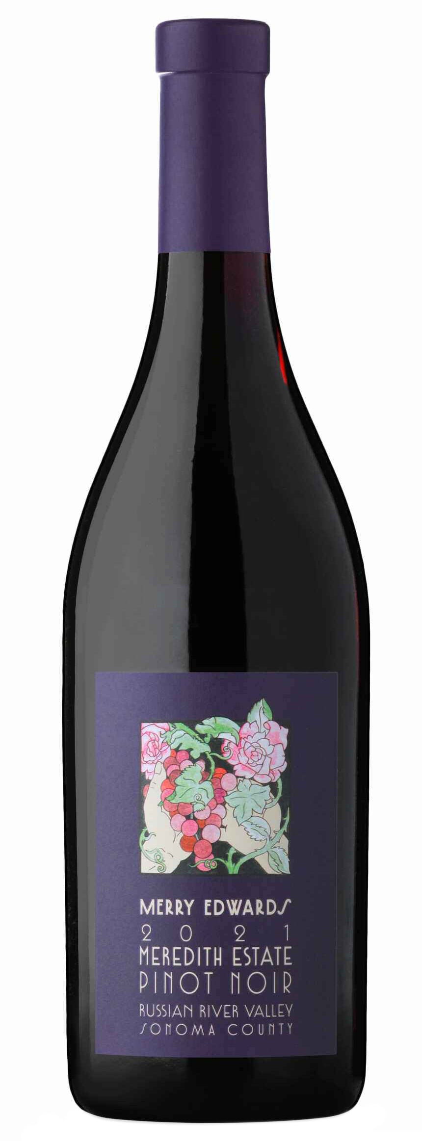 Merry Edwards Meredith Estate Pinot Noir 2021 Front Bottle Shot