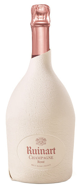 Ruinart Brut Rose (Second Skin Gift Wrapped Bottle) Front Bottle Shot
