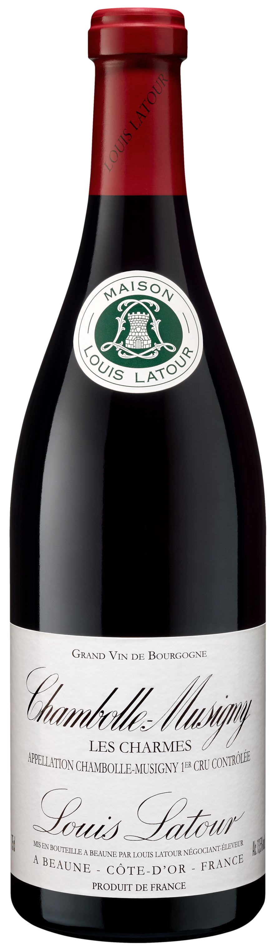 Louis Latour Chambolle-Musigny Les Charmes Premier Cru 2022 Front Bottle Shot