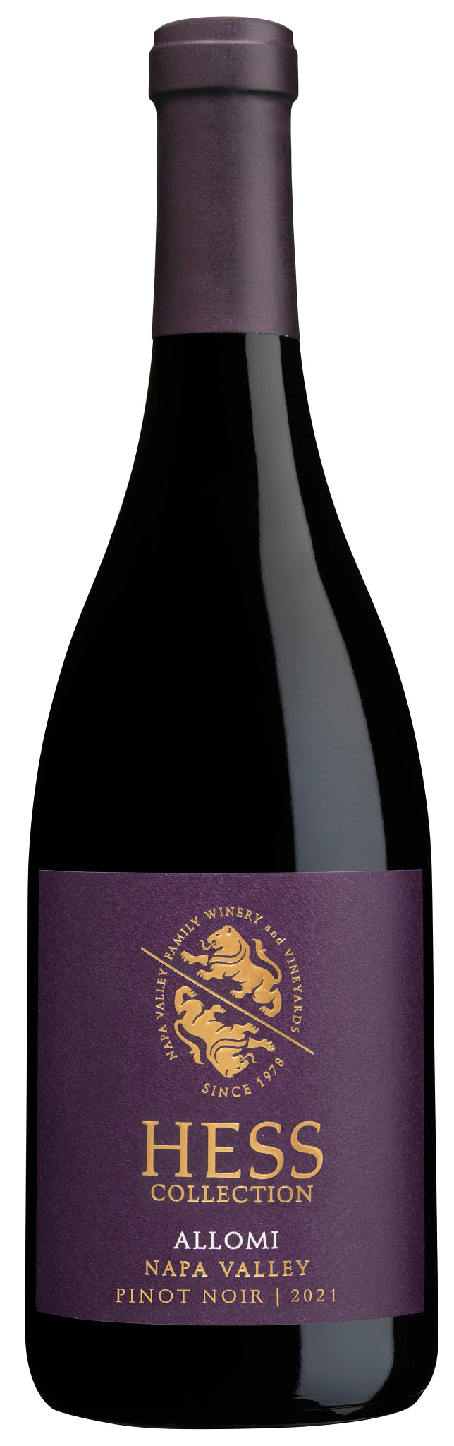 Hess Allomi Pinot Noir 2021 Front Bottle Shot