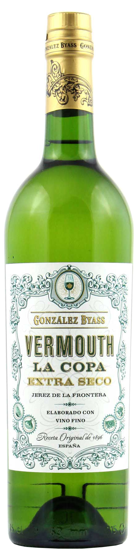 Gonzalez Byass La Copa Vermouth Extra Seco Front Bottle Shot