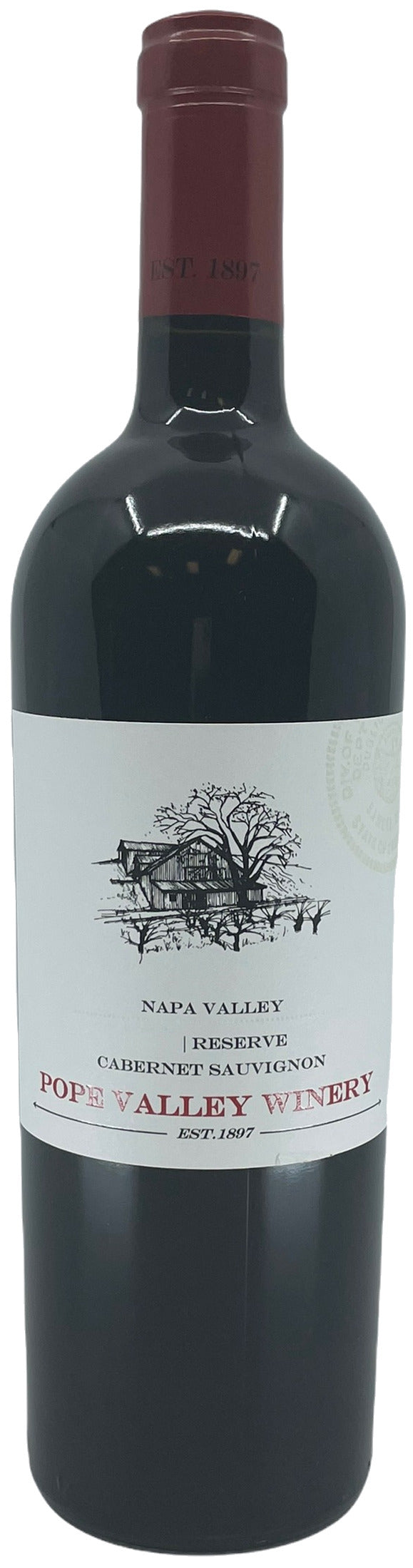 Pope Valley Winery Reserve Cabernet Sauvignon 2019 Front Bottle Shot