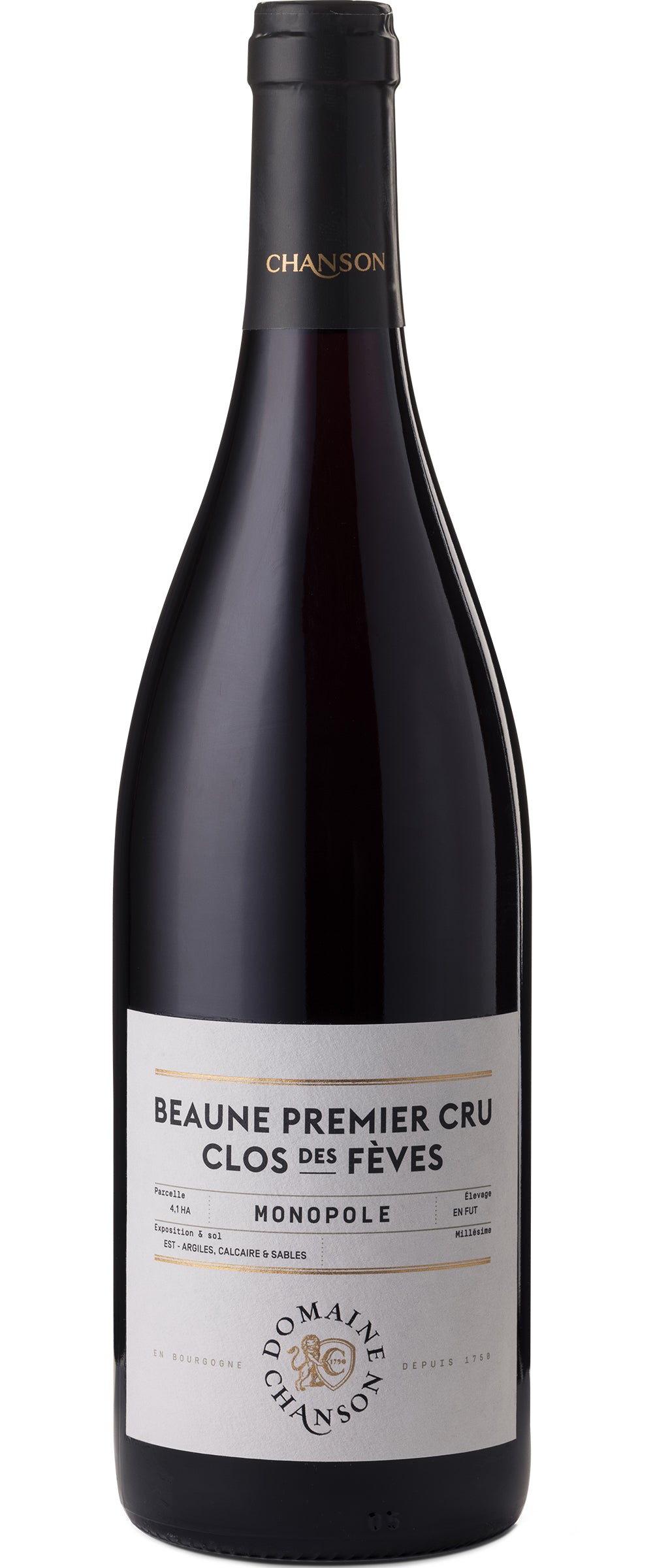 Chanson Pere & Fils Beaune Clos des Feves Premier Cru Monopole 2022 Front Bottle Shot